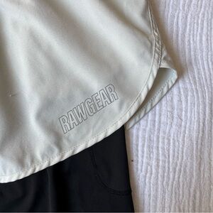 RAWGEAR Men’s Cream Shorts with Built-in Leggings / Size Medium